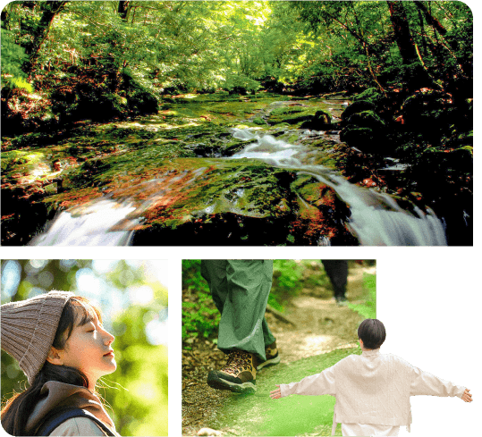 澄んだ空気に深呼吸